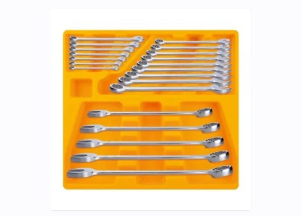 Set kljuceva okasto viljuskasti Dingqi 21kom