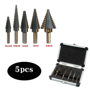Set stepenastih burgija 5kom