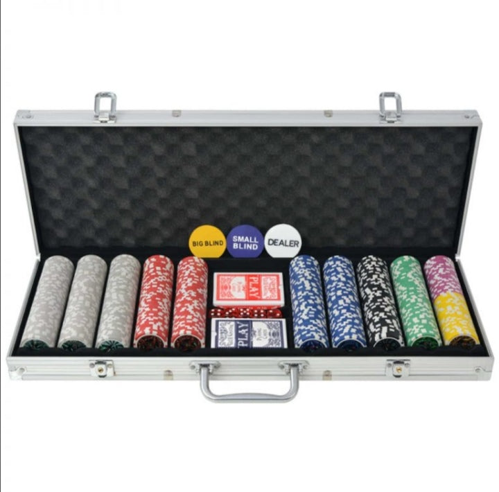 Cipovi za poker 500 kom dva spila karata i kofer