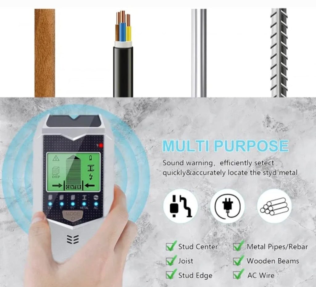 Detektor kablova i armature za zidove 5in1