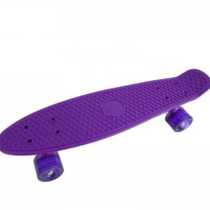 Penibord skejtbord 56cm svetleci tockovi ljubicasti