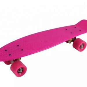 Penibord skejtbord 56cm svetleci tockovi roze