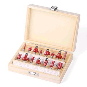 Set glodala za drvo, glodala za frezer 6mm 15kom