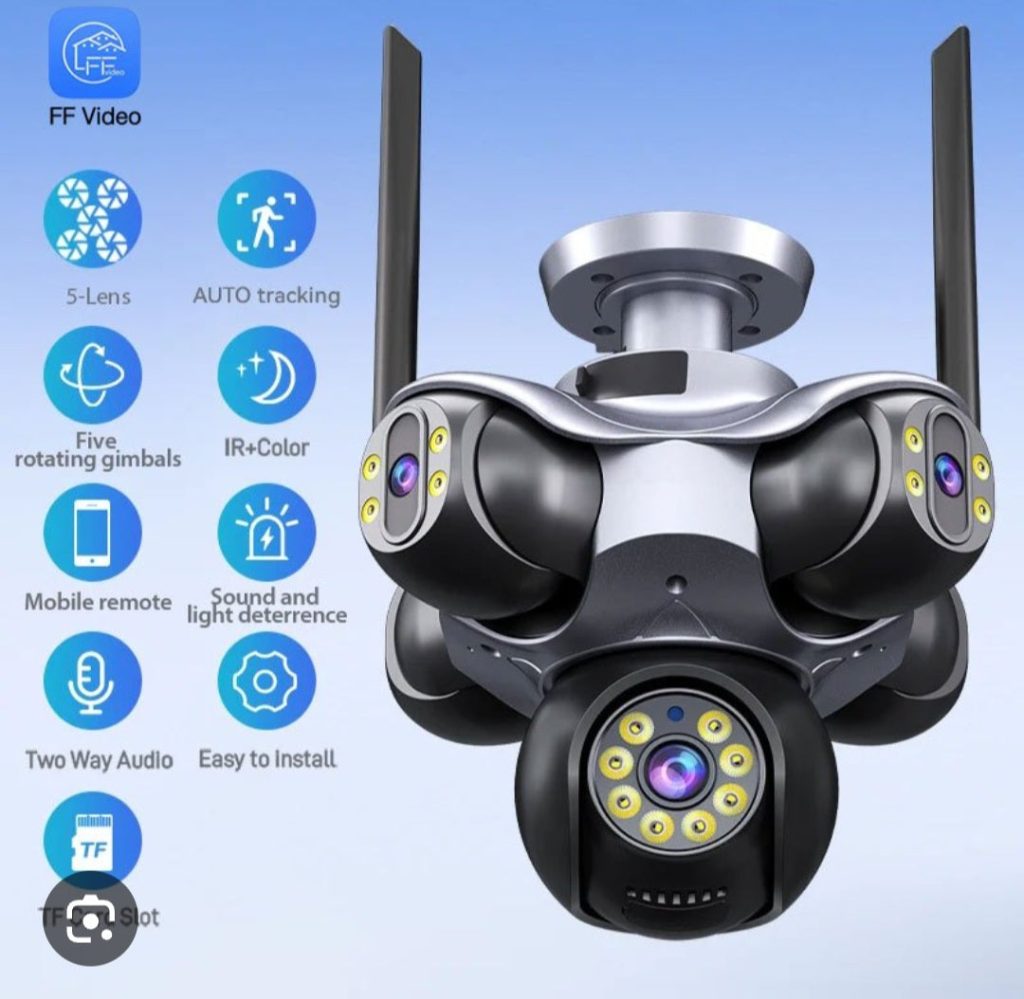 Wifi PTZ kamera – 5 sočiva  20MP ultra HD