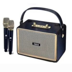 Retro karaoke zvučnik sa 2 mikrofona - CMIK MK-4202